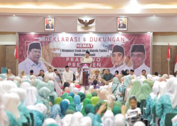 Ribuan Emak-emak dari 540 Majelis Taklim Kota Bandung-Cimahi Deklarasi Dukung Prabowo