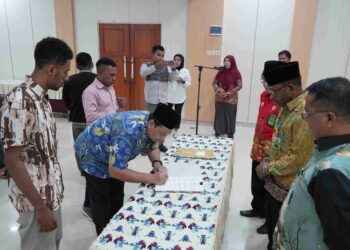 Bangun Gedung PLHUT Pertama di Papua, Hari Ini Kakanwil Saksikan Para Pihak Teken Kontrak